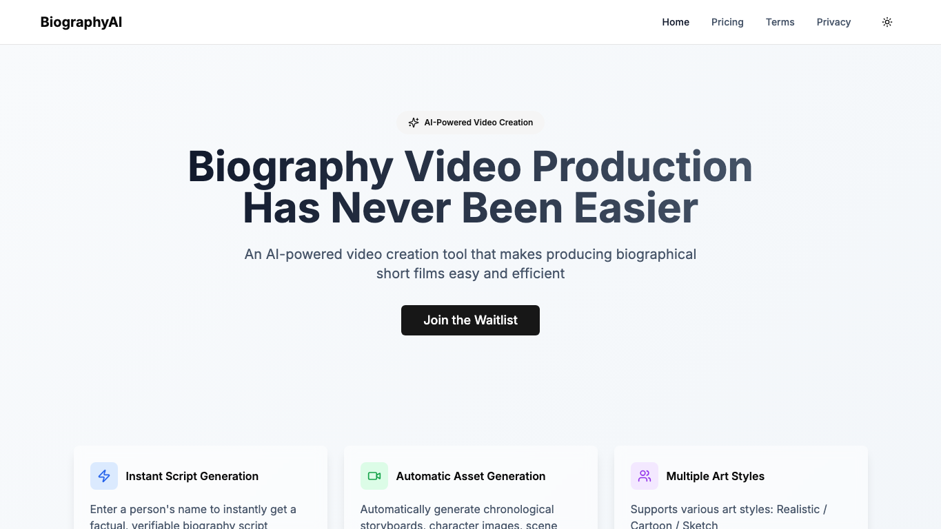 BiographyAI snapshot 3