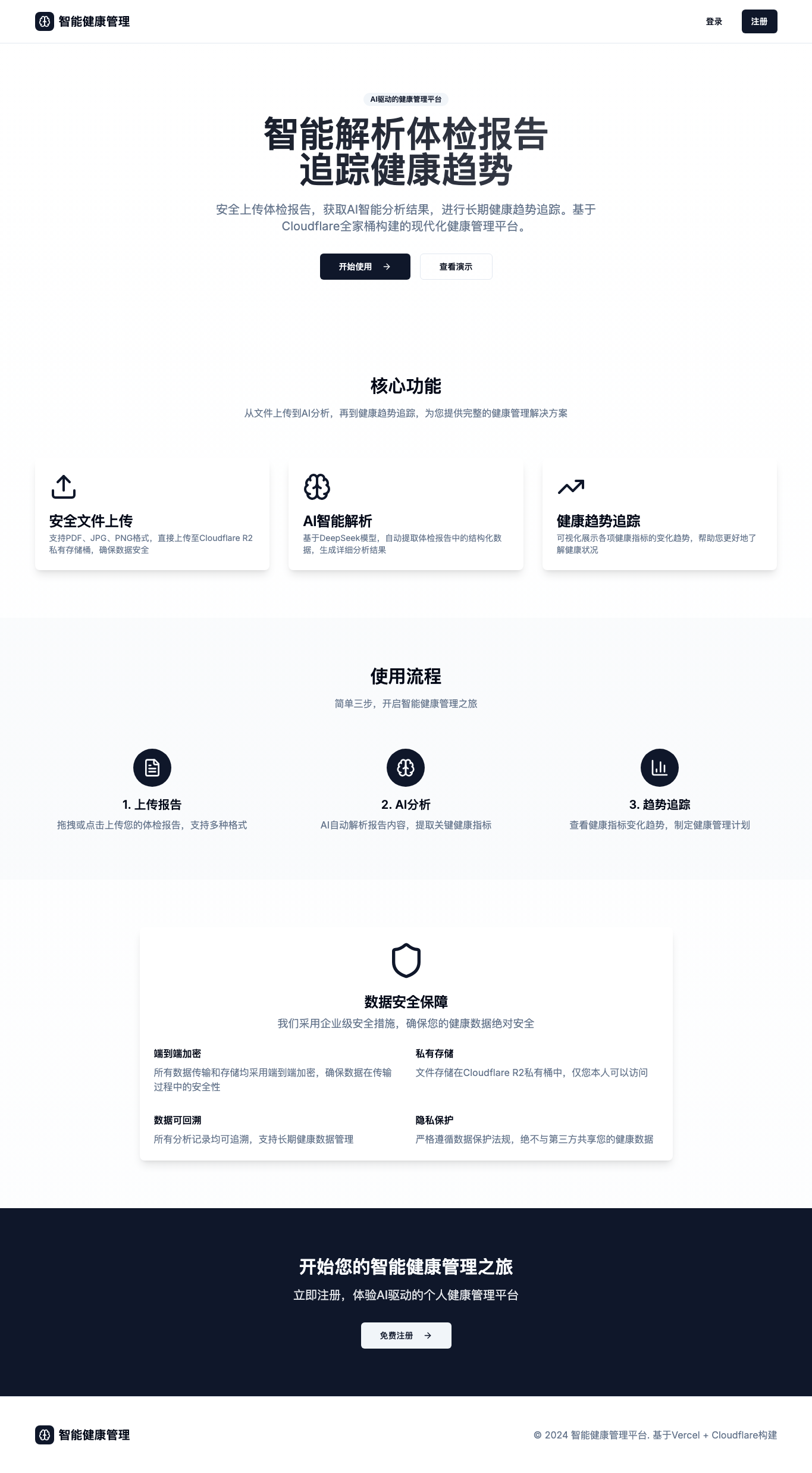 智能健康管理 screenshot — Cover